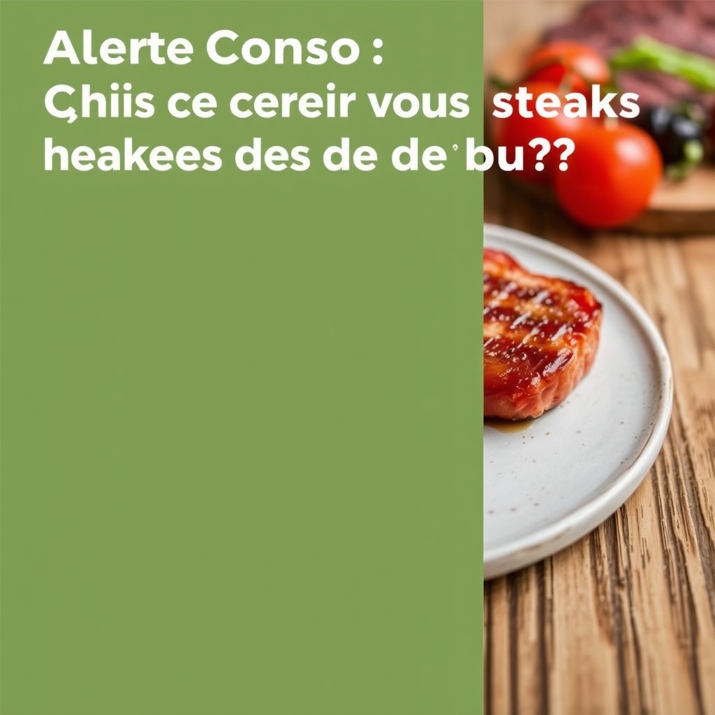 alerte sécurité : rappel des steaks hachés de bœuf potentiellement contaminés. vérifiez vos achats et suivez les consign