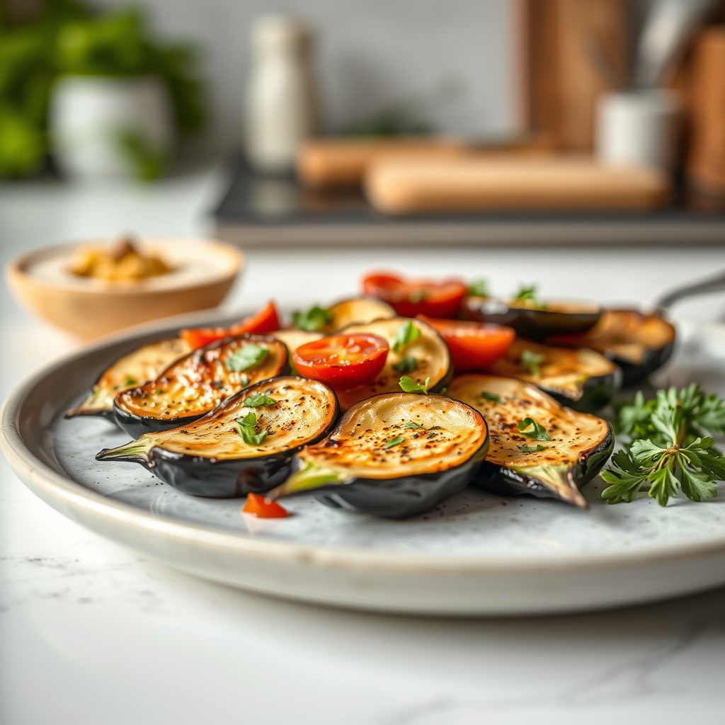 Aubergine à plancha recette savoureuse saine — cuisine aubergines