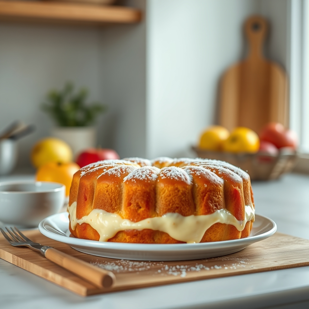 Cake pommes-yaourt express recette saine fond — Préparation cake en quelques m