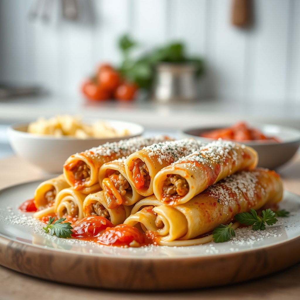 Cannelloni farcis à viande hachée à manière s — faire cannelloni