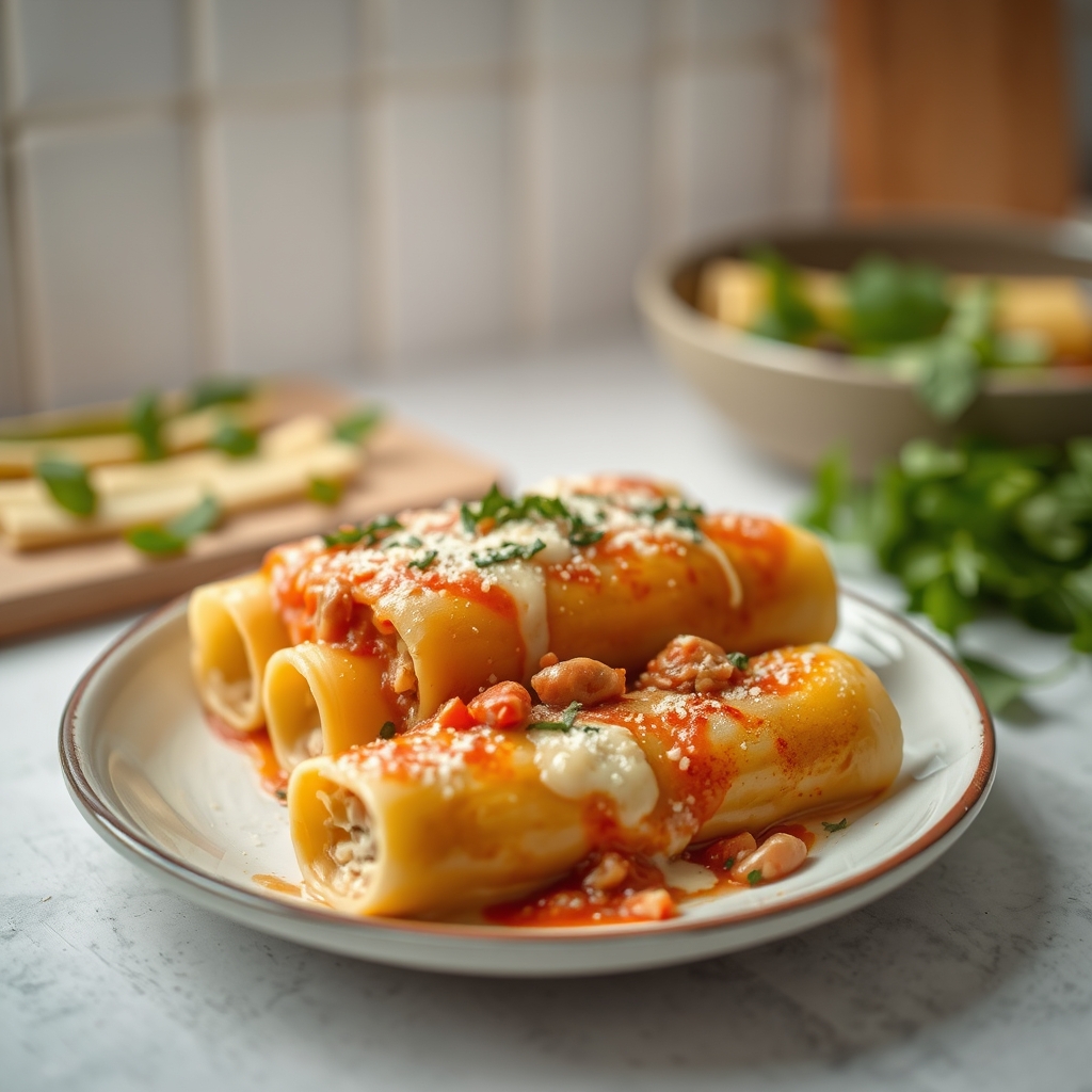 Cannelloni farcis à viande hachée à manière s — faire cannellonis