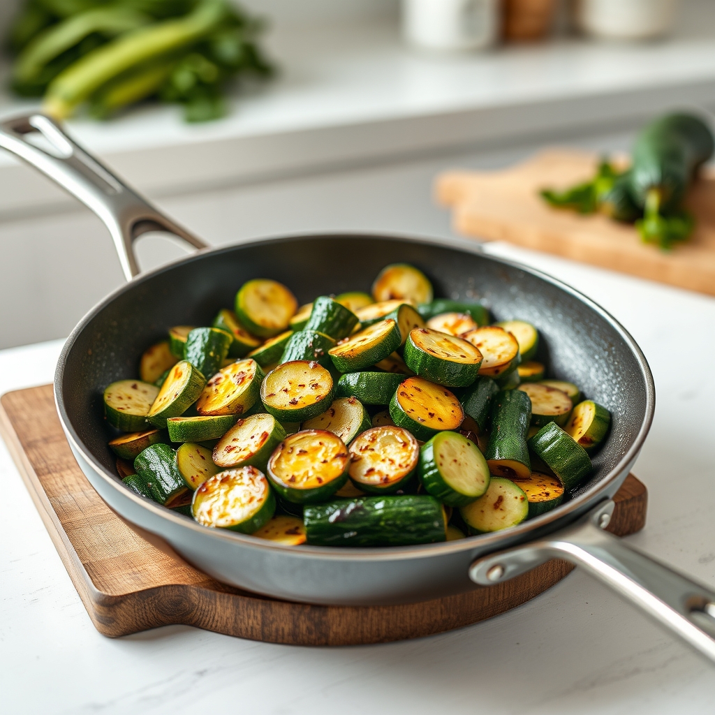 préparer courgettes sautées à poêle manière simp — faire courgettes sautées à poêle