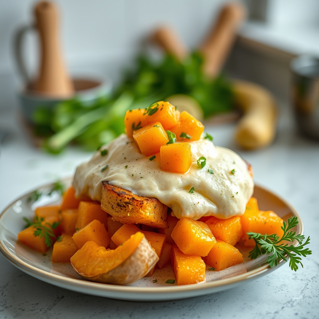 préparer butternut au four recettes savoureuses  — Utilisation menu déroulant recette