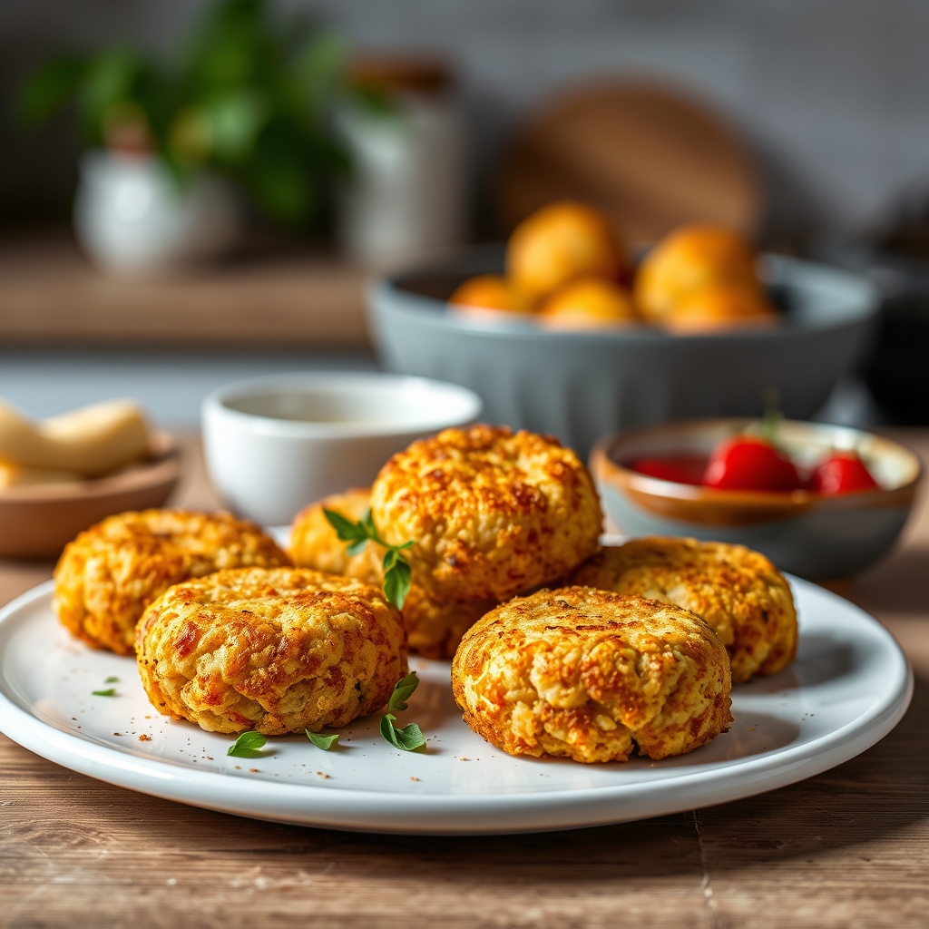 Croquettes croustillantes chou-fleur au cumin — croquettes chou-fleur croustil