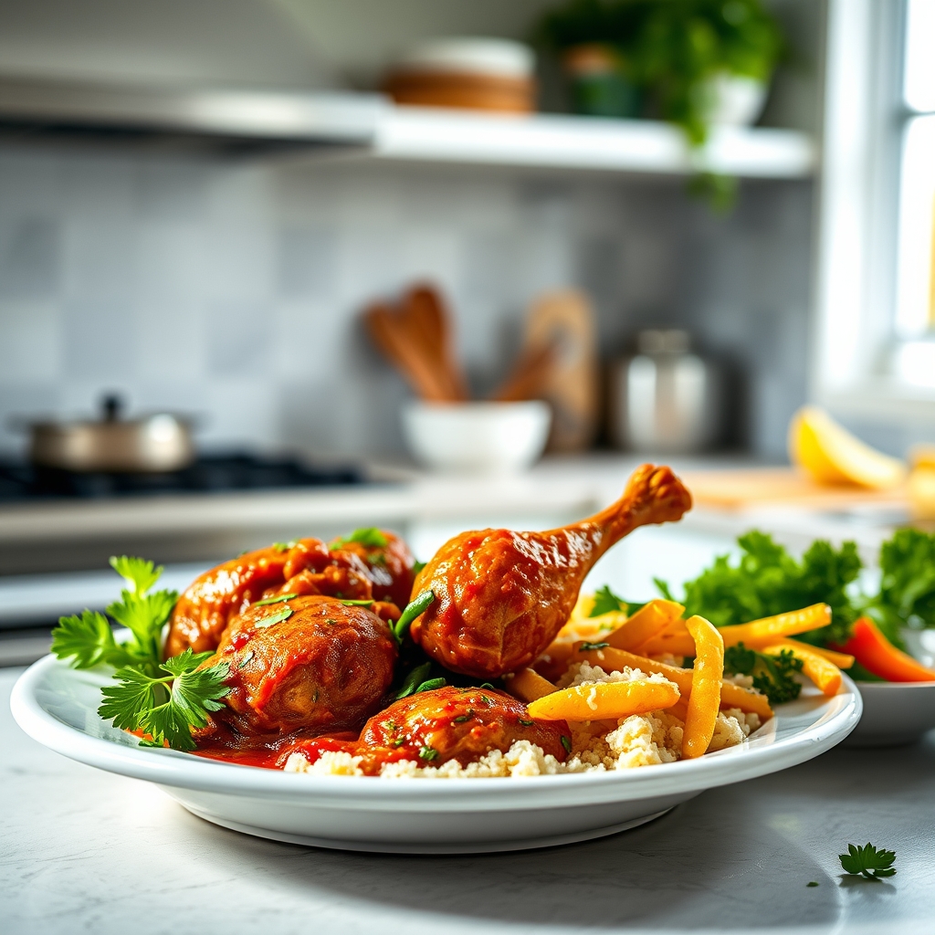 recette authentique poulet tandoori — Utilisation menu déroulant rec