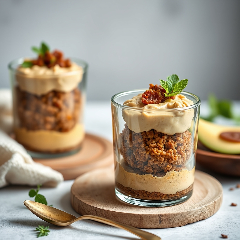 découvrez la délicieuse recette des verrines hoummous de lentilles, une création savoureuse signée régis marcon. idéal p