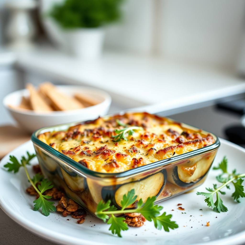 recette facile gratin d'aubergines — cuisine aubergines