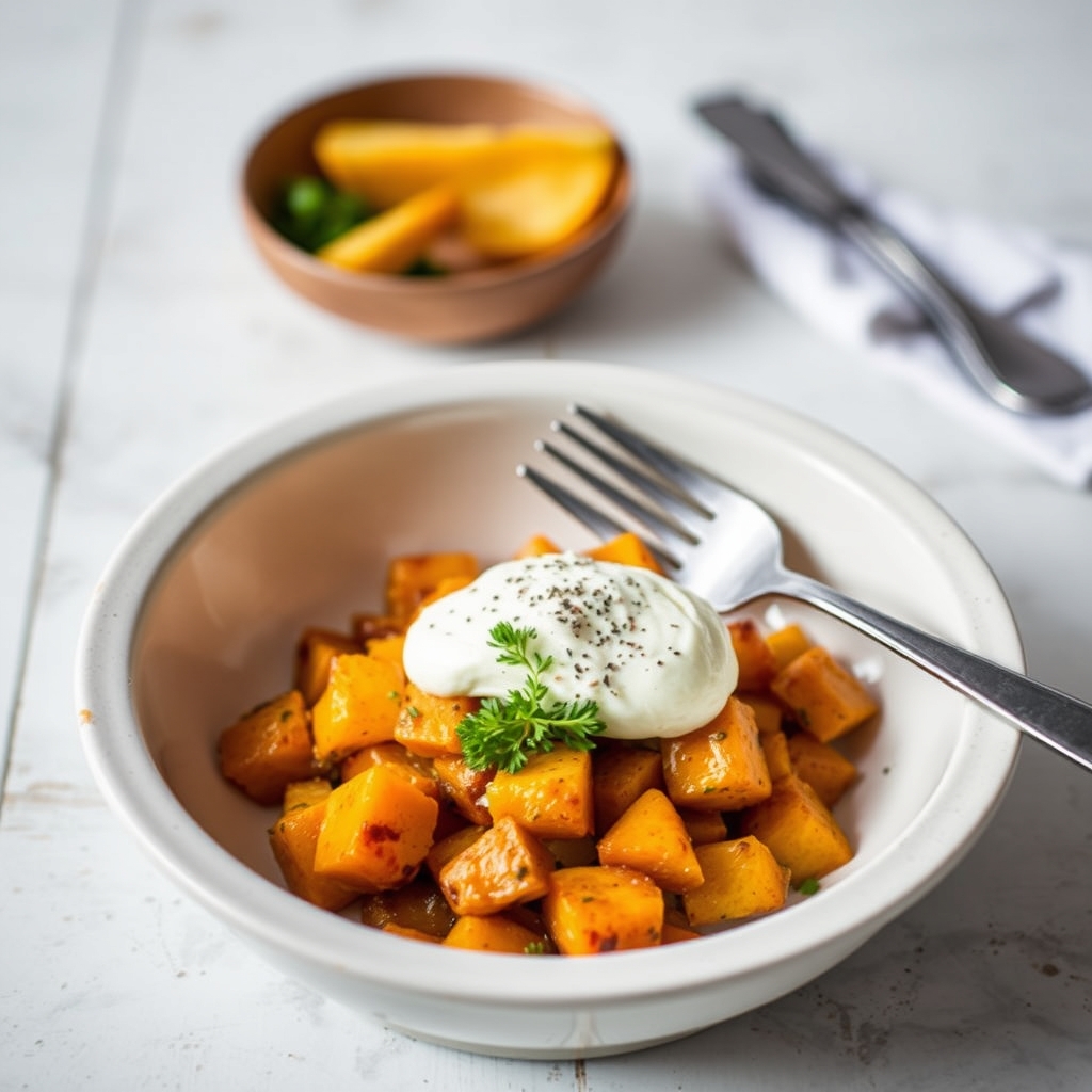découvrez comment préparer une délicieuse courge butternut rôtie, simple et savoureuse, idéale en accompagnement ou plat