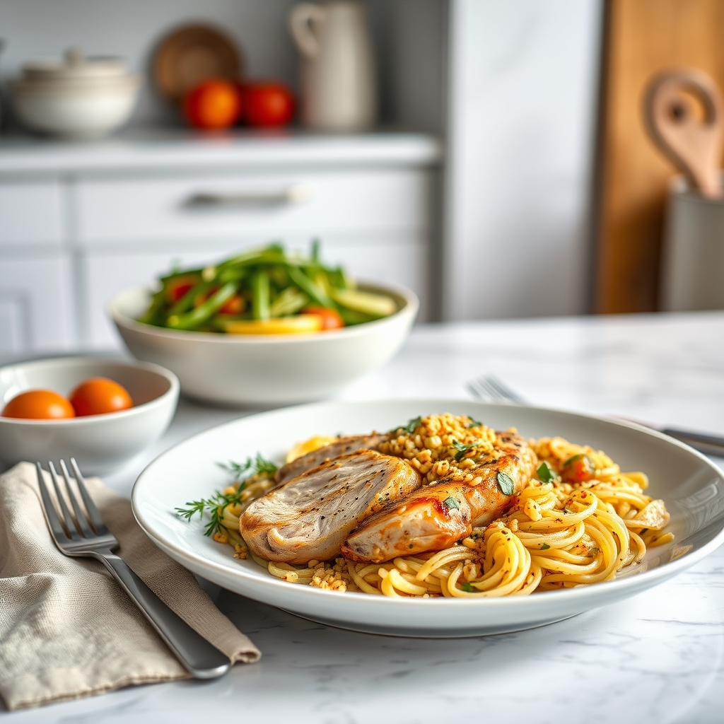 mon plat réconfortant équilibré poulet aux ag — bases poulet aux agrumes orzo