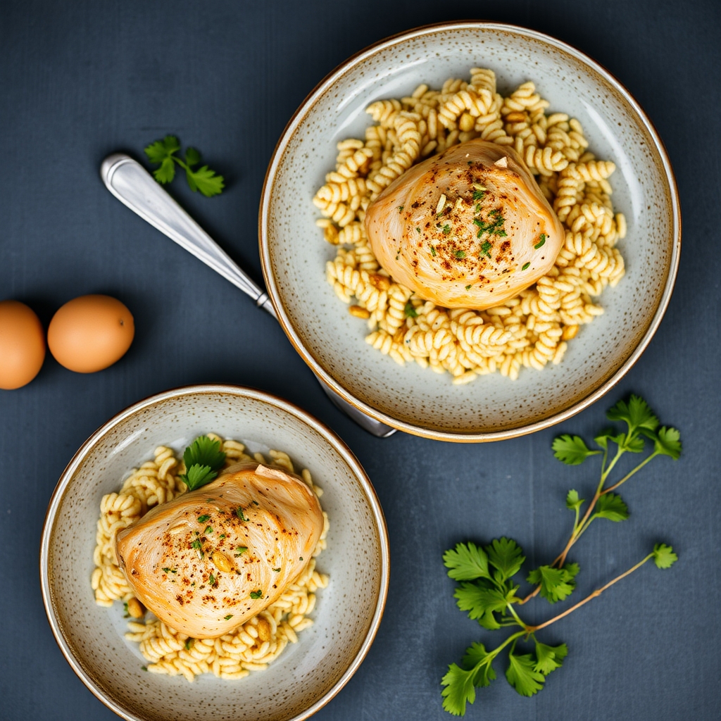 découvrez une recette rapide et saine de poulet aux agrumes accompagné d'orzo, idéale pour un repas savoureux et éq