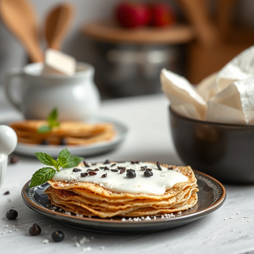 Croustillant chocolat blanc & crêpes dentelles r — recette en 5 étapes