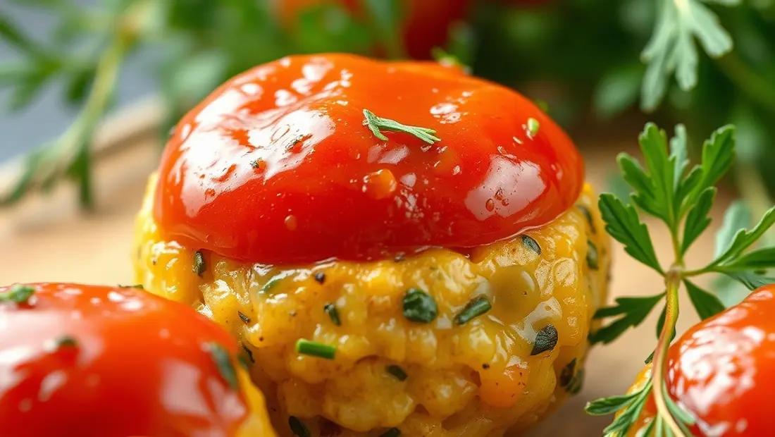 Boulettes végétariennes avec sauce tomate