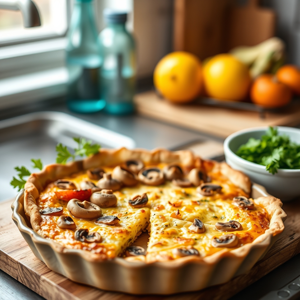 Guide pratique pour préparer savourer chanter — Quiche champignons