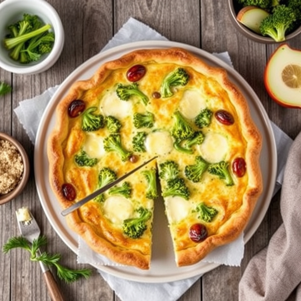 découvrez une délicieuse recette de quiche au brocoli et camembert, parfaite pour un repas savoureux et facile à prépare