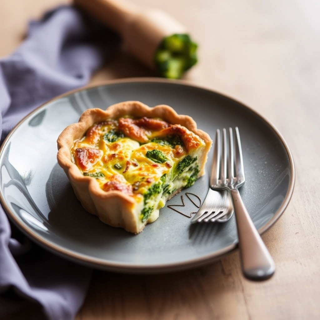découvrez une délicieuse recette de quiche au brocoli et camembert, parfaite pour un repas savoureux et facile à prépare