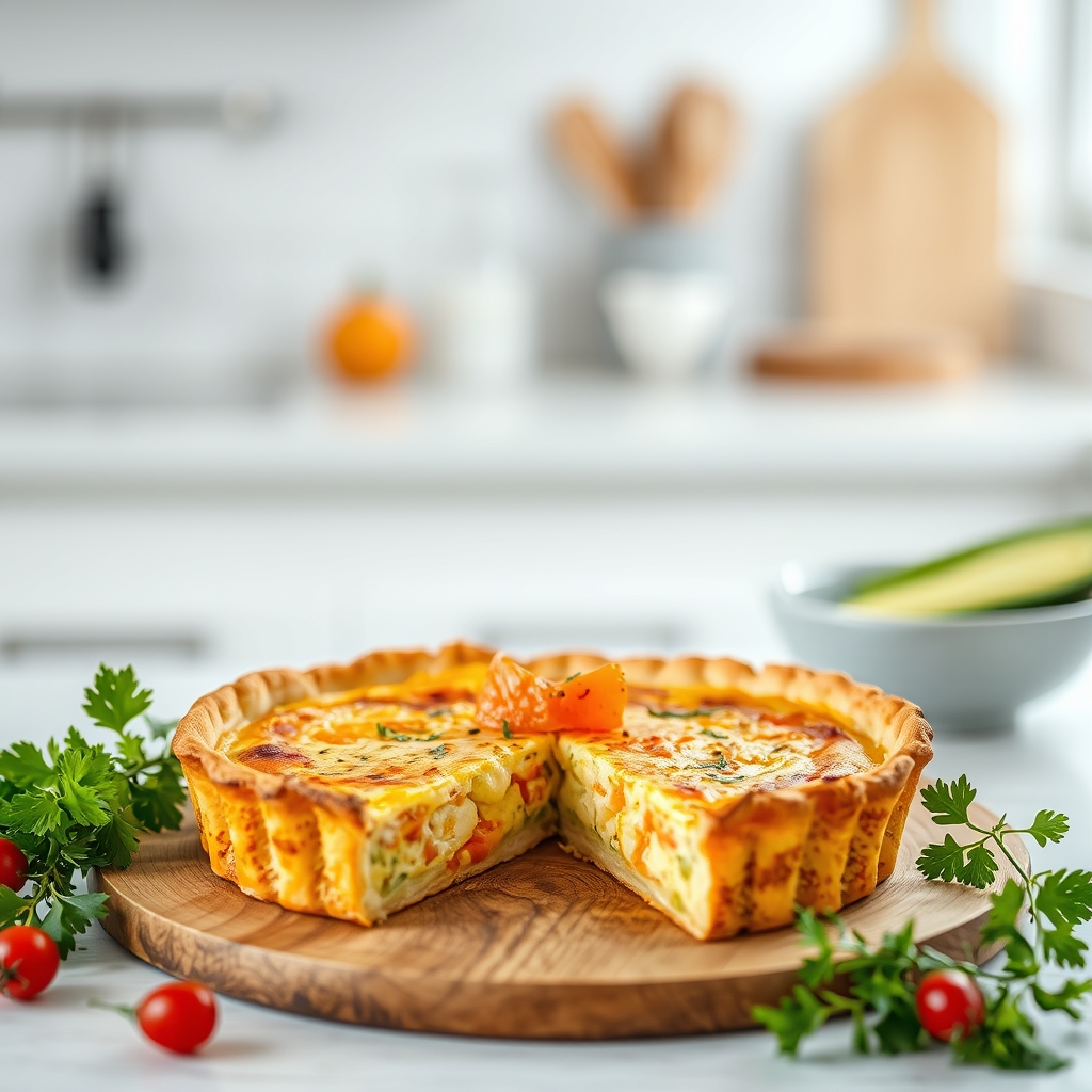 festin express quiche sans pâte poireaux-saum — ingrédients clés pour quiche r