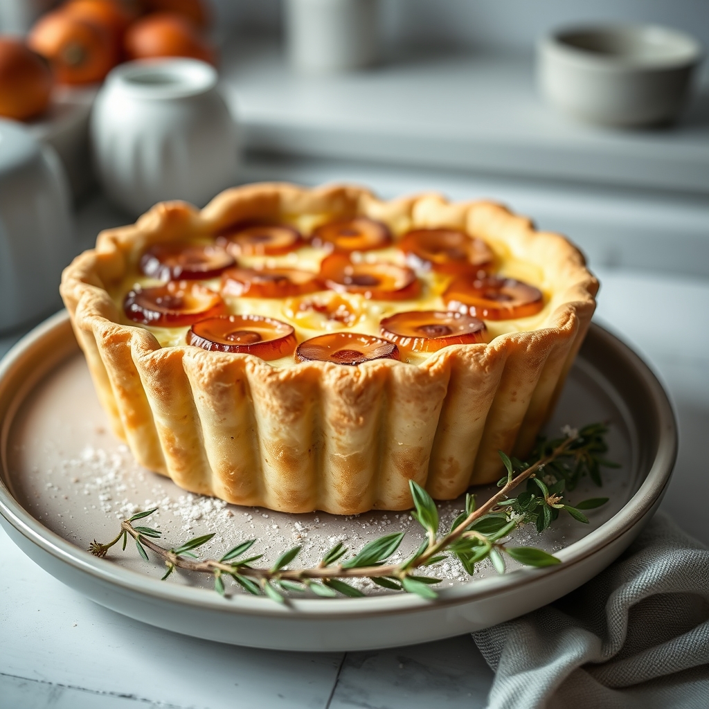 Ma tarte aux poireaux sans crème, délice fond — Quiche au thon