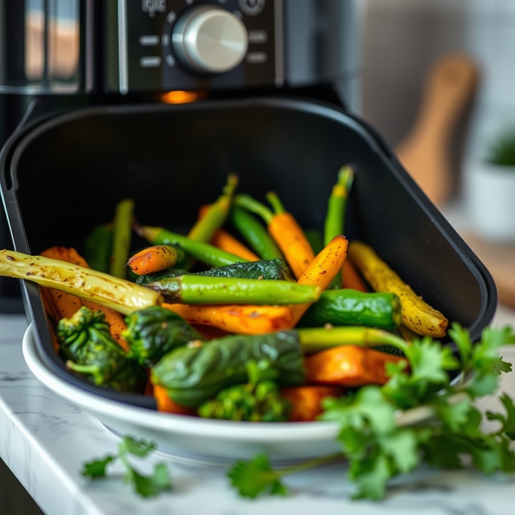 Maîtriser cuisson légumes à l'air fryer astuc — Quelle est meilleure recette l