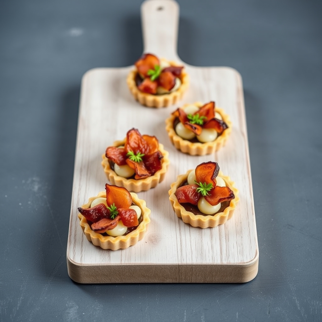 découvrez nos mini-tartes bacon oignon, parfaites pour un apéritif gourmand et convivial. faciles à préparer, elles ravi