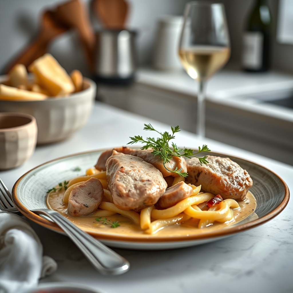 Blanquette veau traditionnelle au vin blanc r — préparer blanquette veau tradi