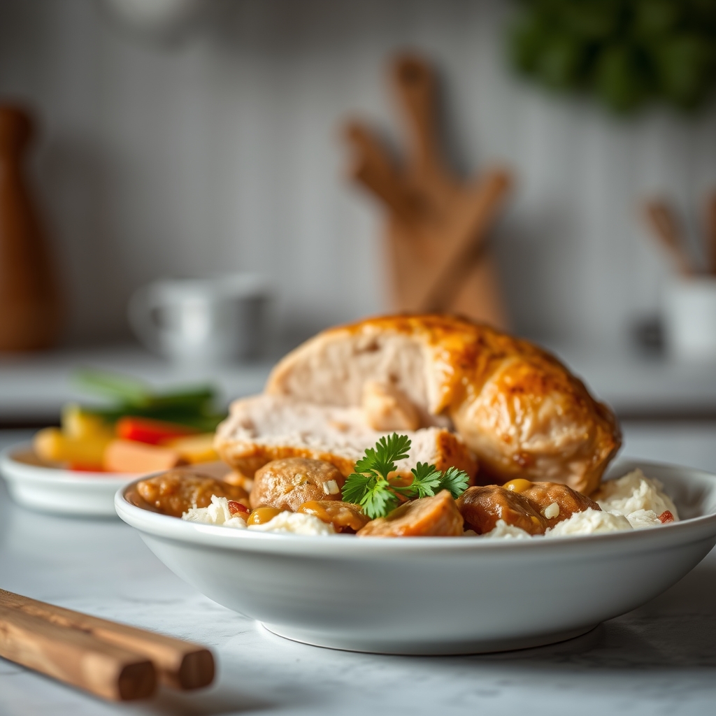 Préparation savoureuse mafé poulet — Que faire avec beurre cacahuèt