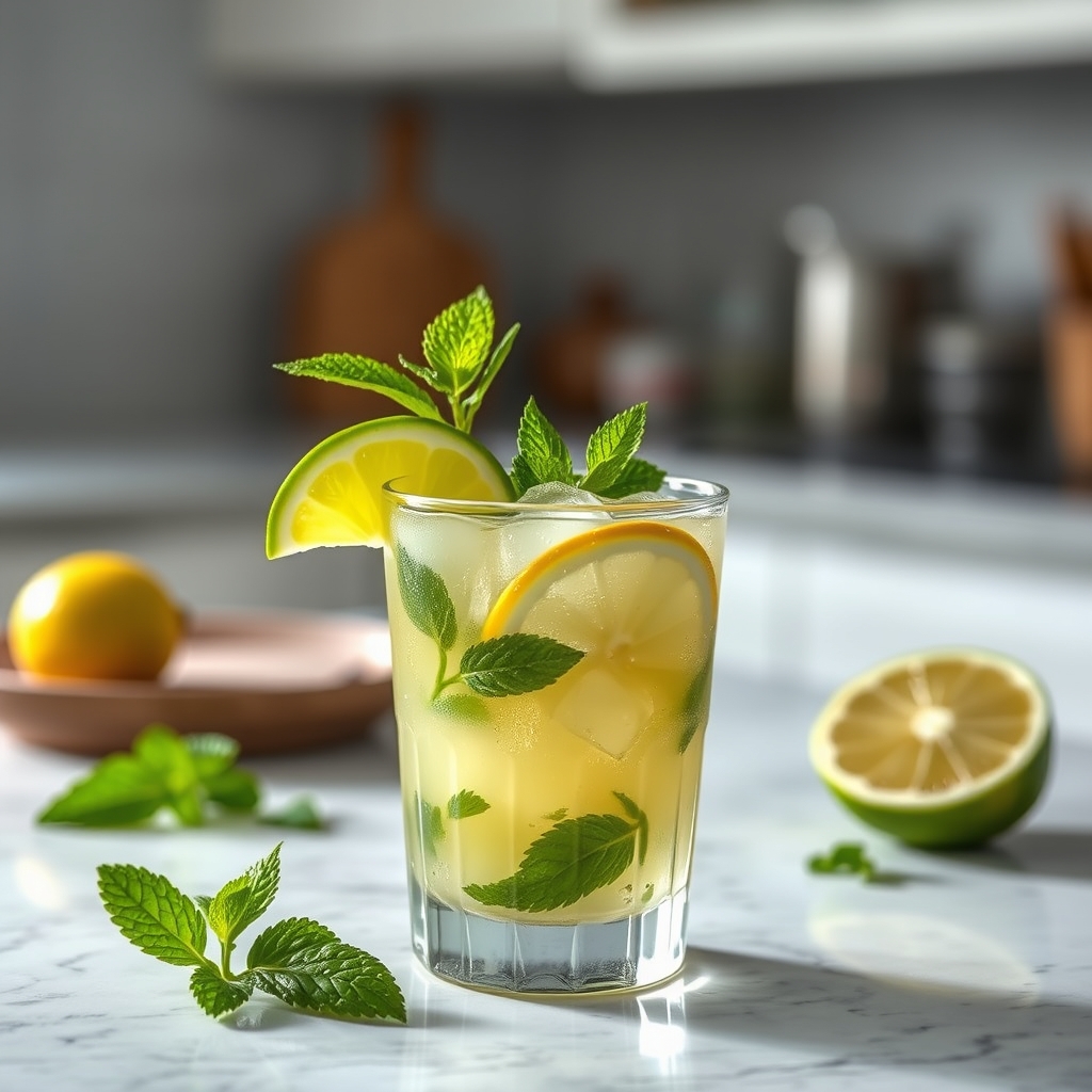 Préparez mojito groseille-pamplemousse en seu — Plongez dans fraîcheur mojito