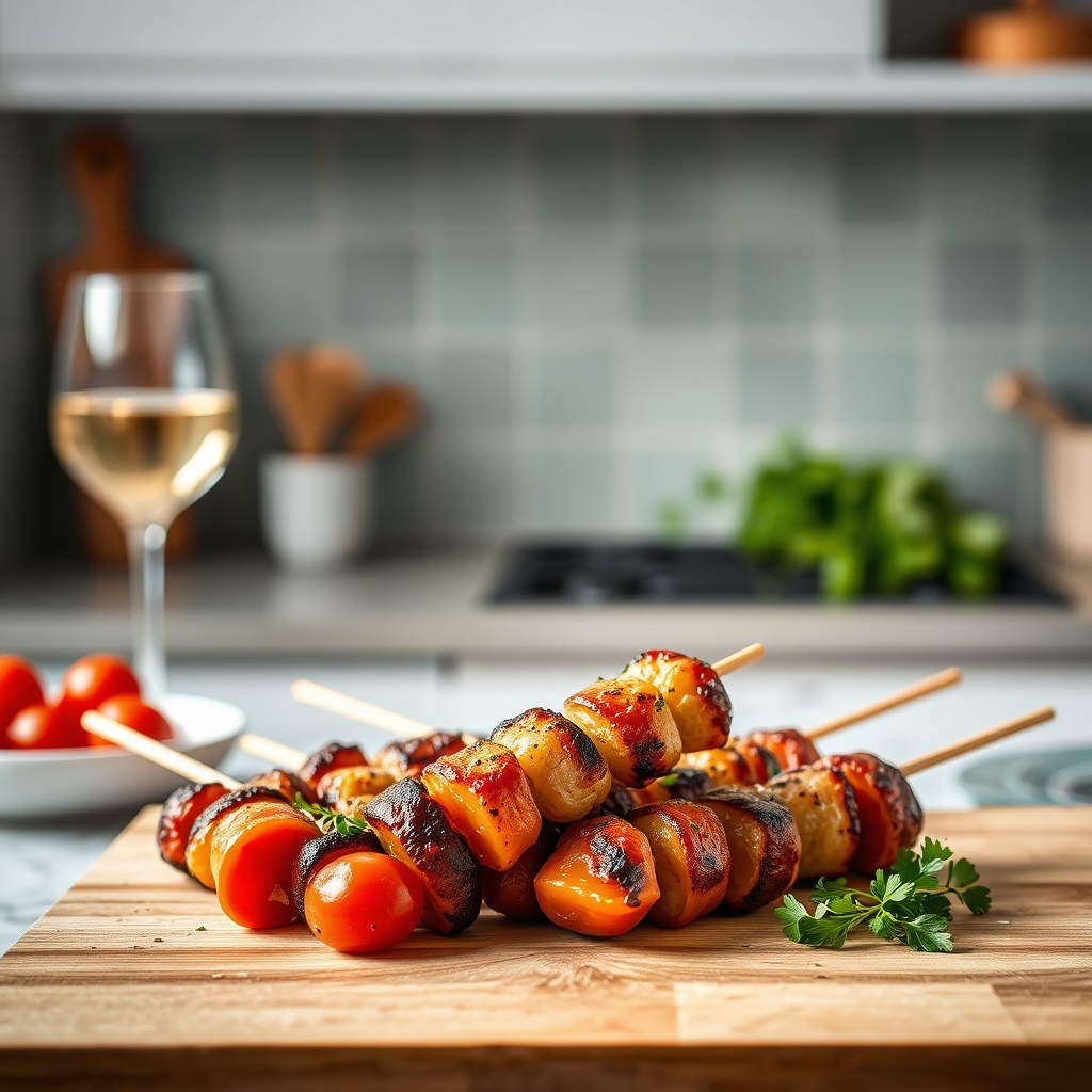 Préparez Brochettes Apéritives Veille 5 Recet — Histoire brochettes apéro