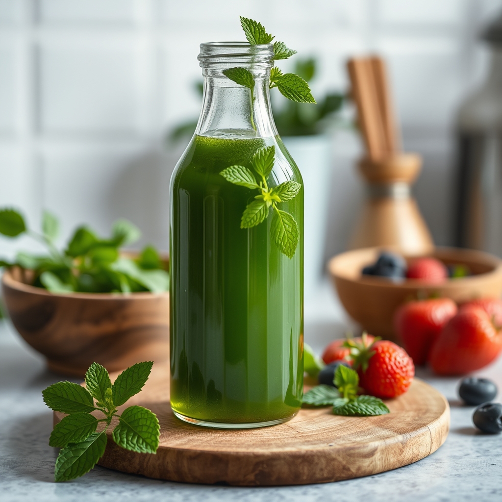Préparez votre propre sirop menthe maison rec — conserver menthe fraîche