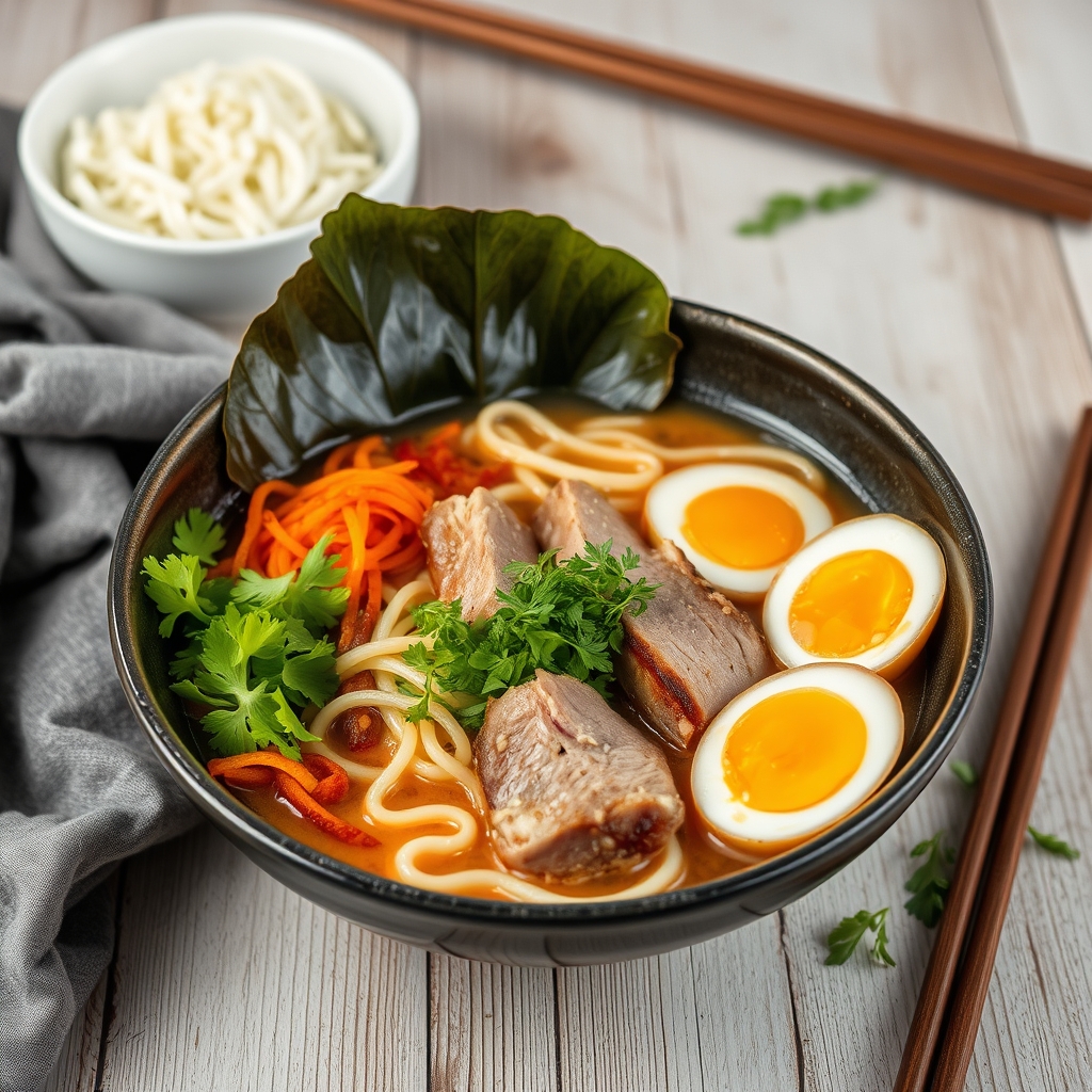 découvrez une recette simple et savoureuse de ramen au porc, parfaite pour un repas réconfortant et rapide à préparer.