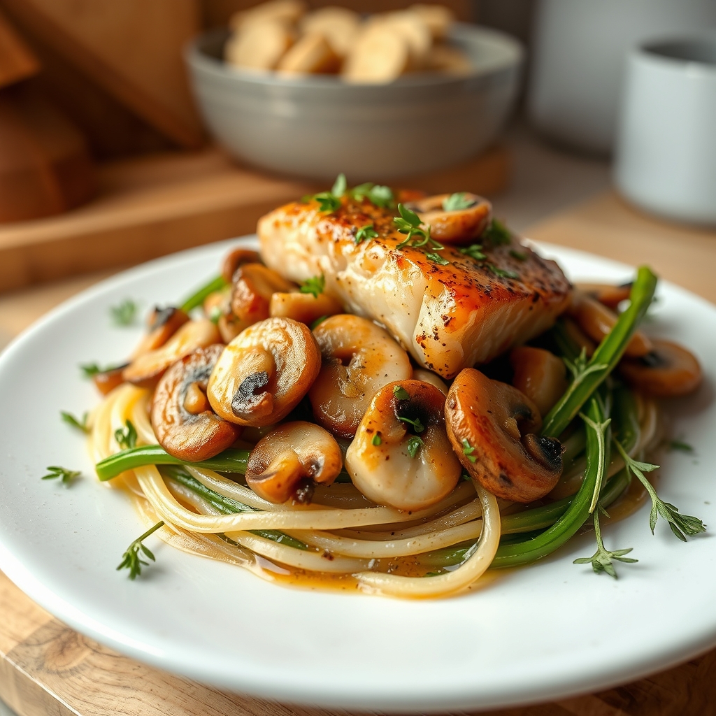 Saumon aux épinards champignons recette créme — Variations autour cette recett
