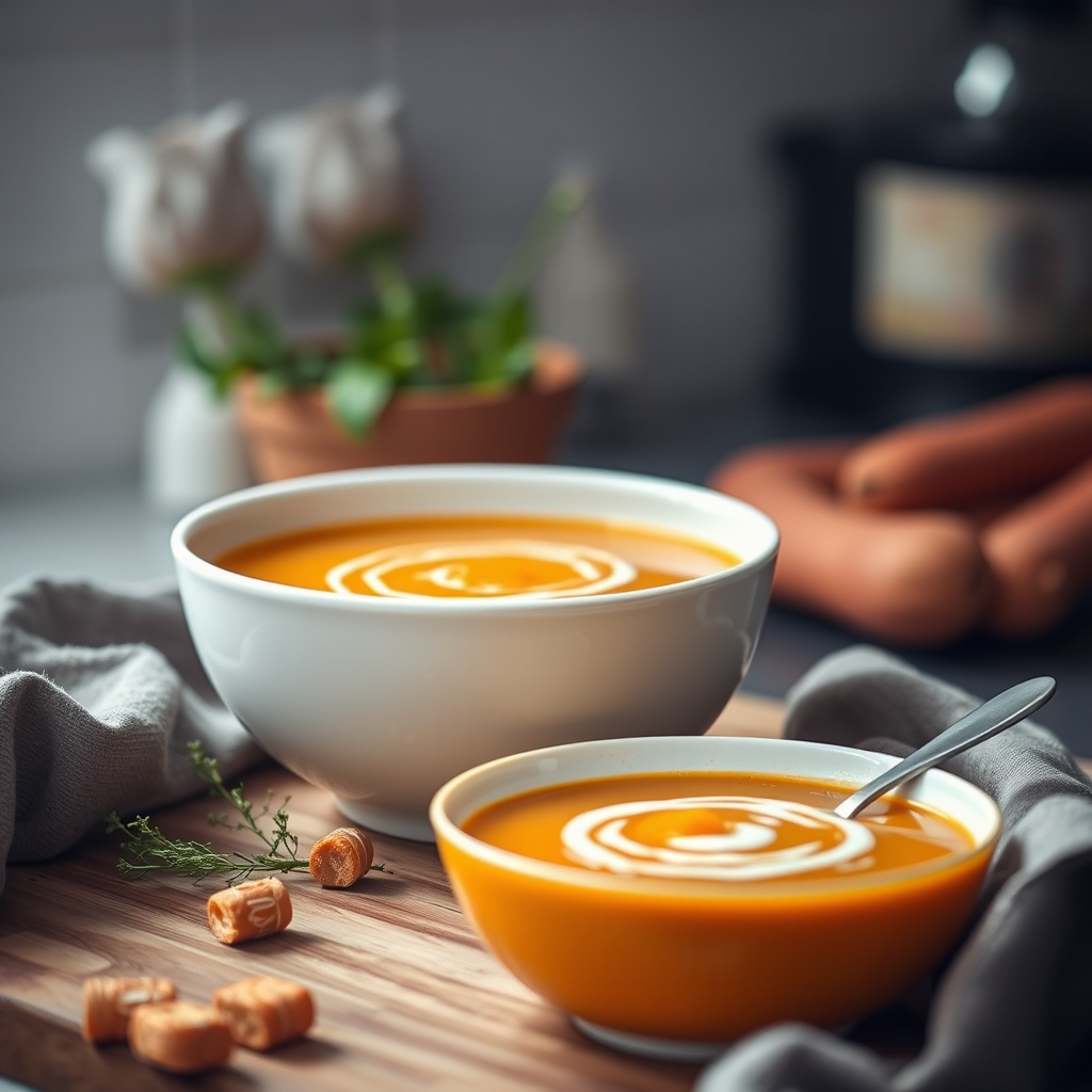 Soupe réconfortante carottes-coco rôties au f — méthode pour rôtir carottes pr