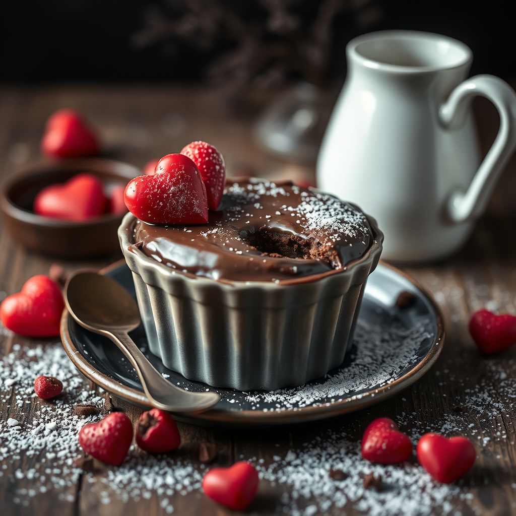 découvrez notre gâteau au chocolat avec un cœur secret, parfait pour une saint-valentin gourmande et romantique.