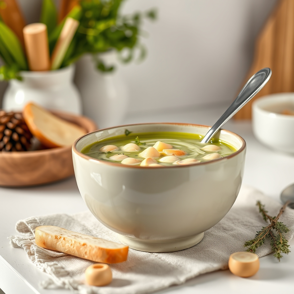 Velouté céleri-rave aux poires soupe hivernal — merveilles velouté céleri-rave