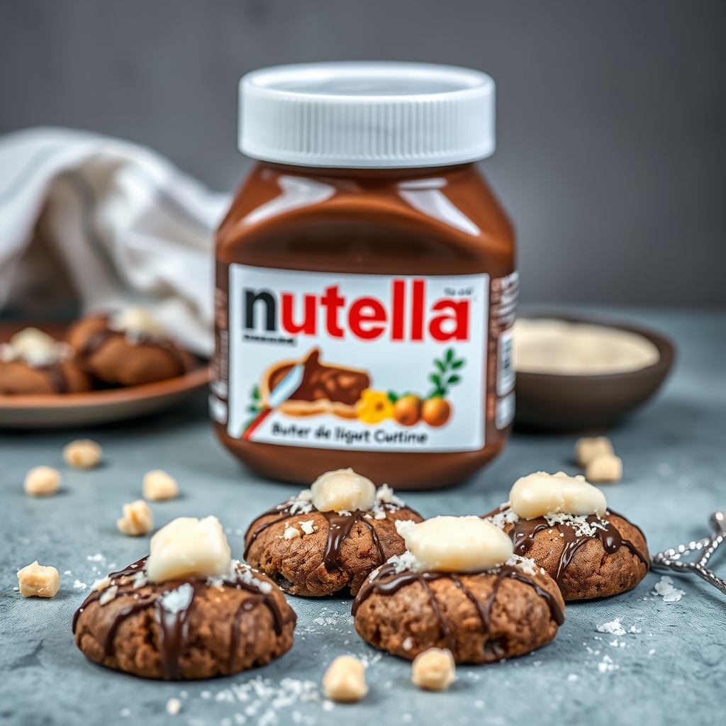 Variantes gourmandes : Nutella, beurre de cacahuète et flocons d'avoine · recette cookies